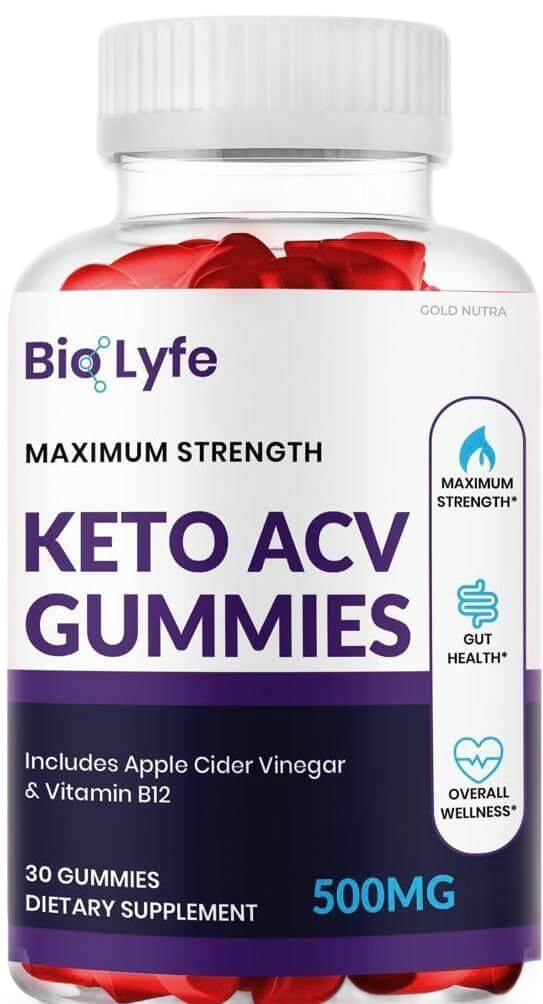 Bio Lyfe Keto + ACV Gummies (2 Pack)