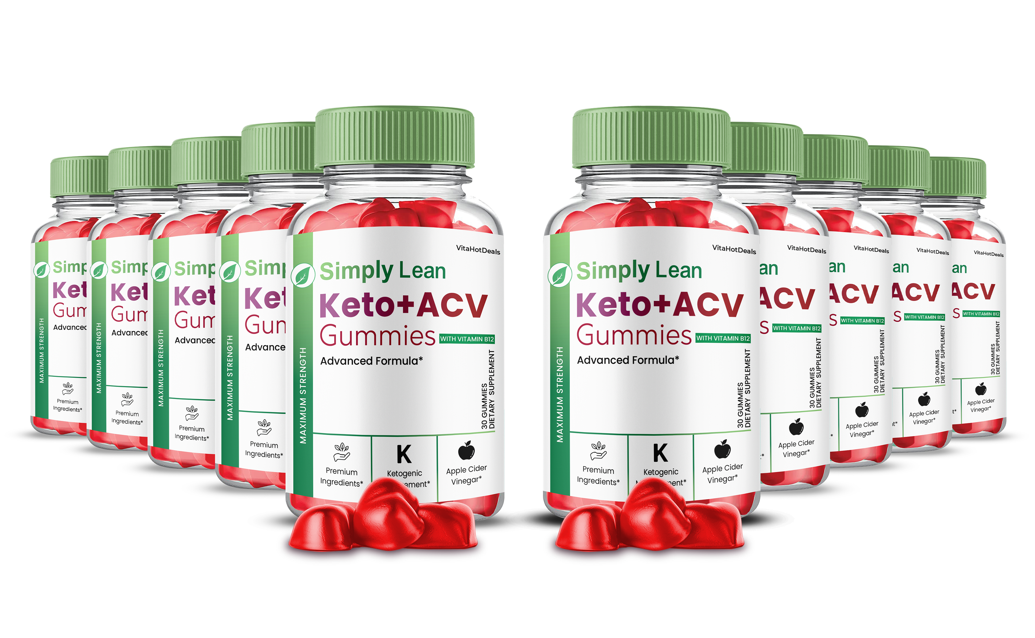 Simply Lean Keto ACV Gummies (10 Pack)