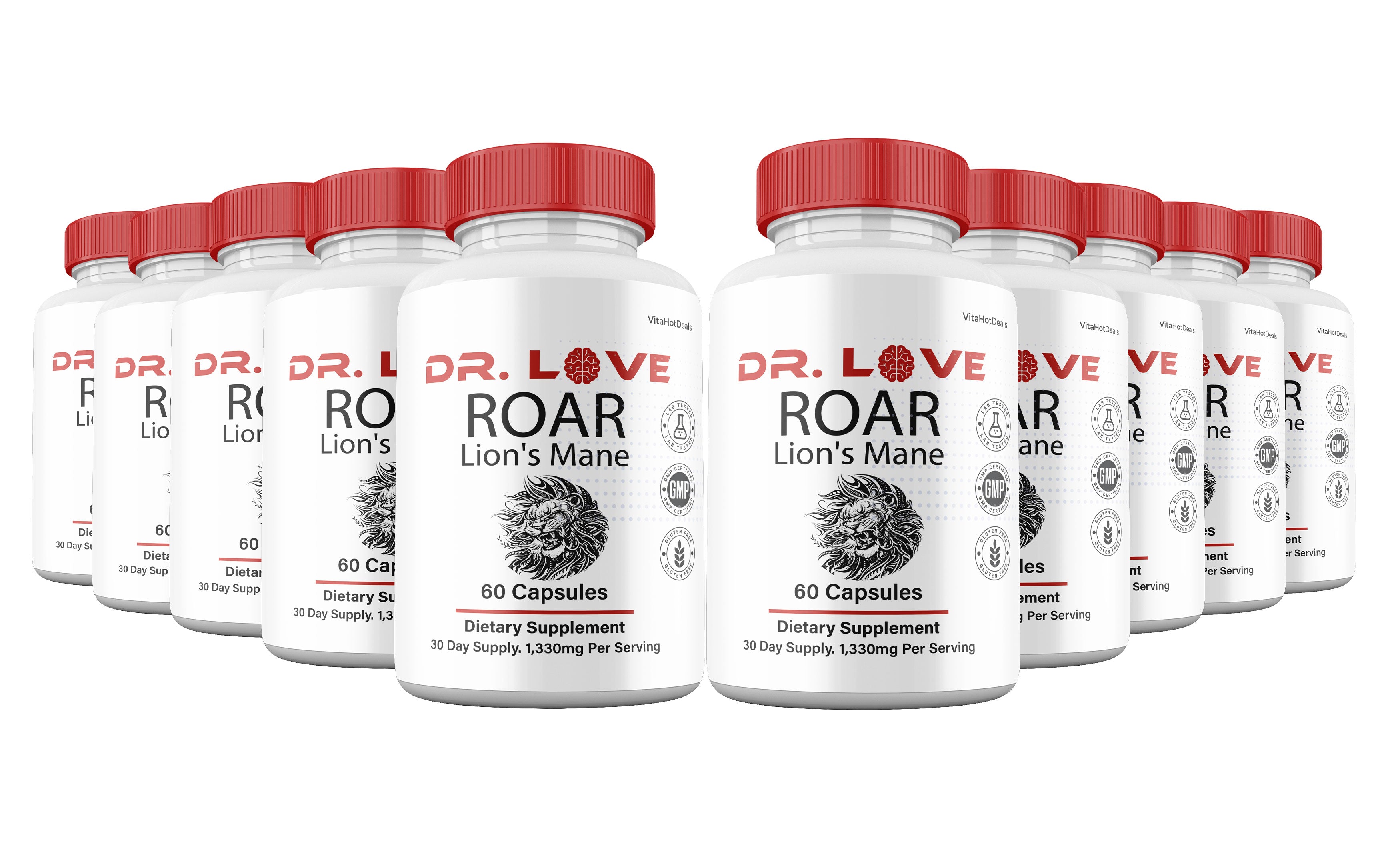 Dr. Love Roar Lion’s Mane Capsules (10 Pack)