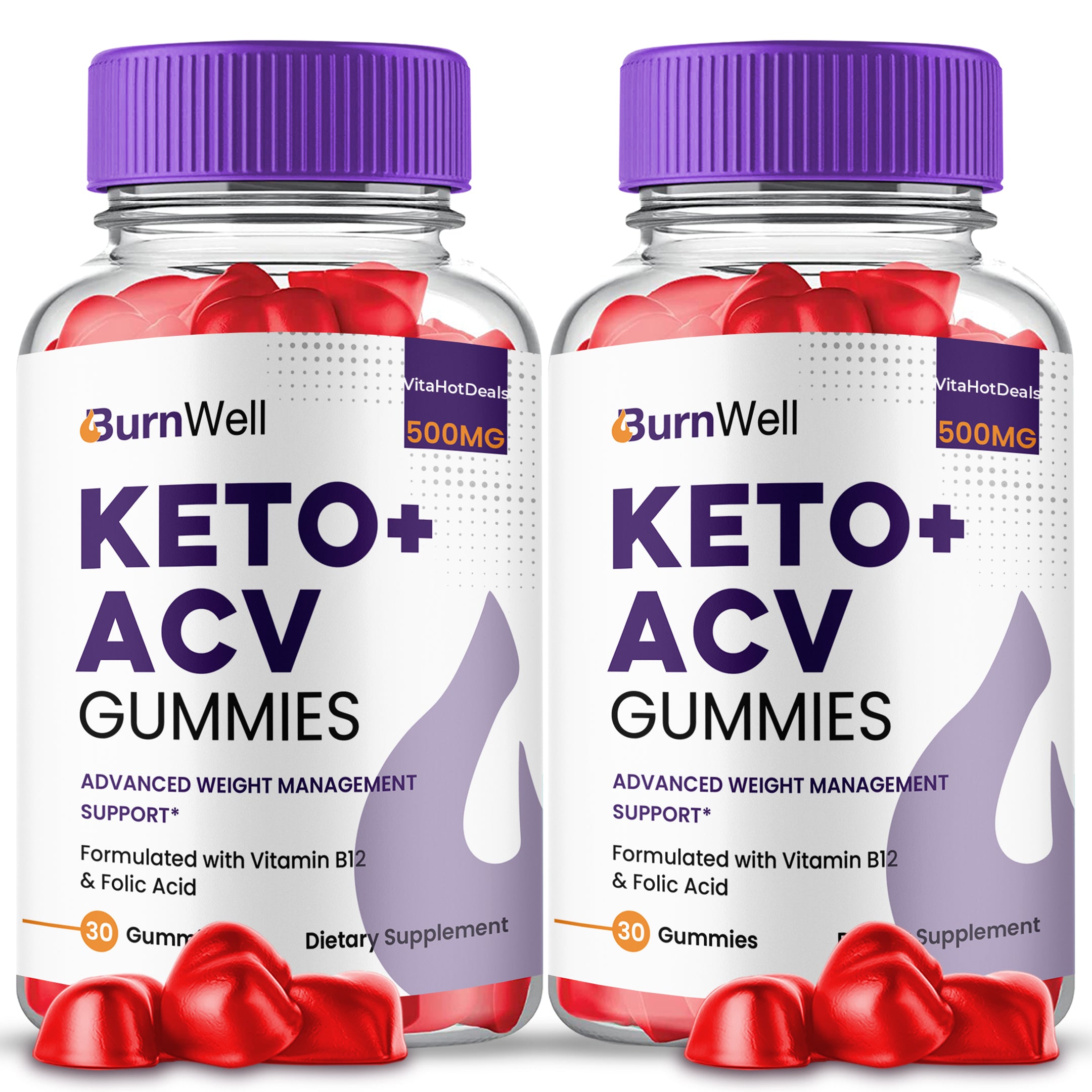 Burn Well Keto ACV Gummies (2 Pack)