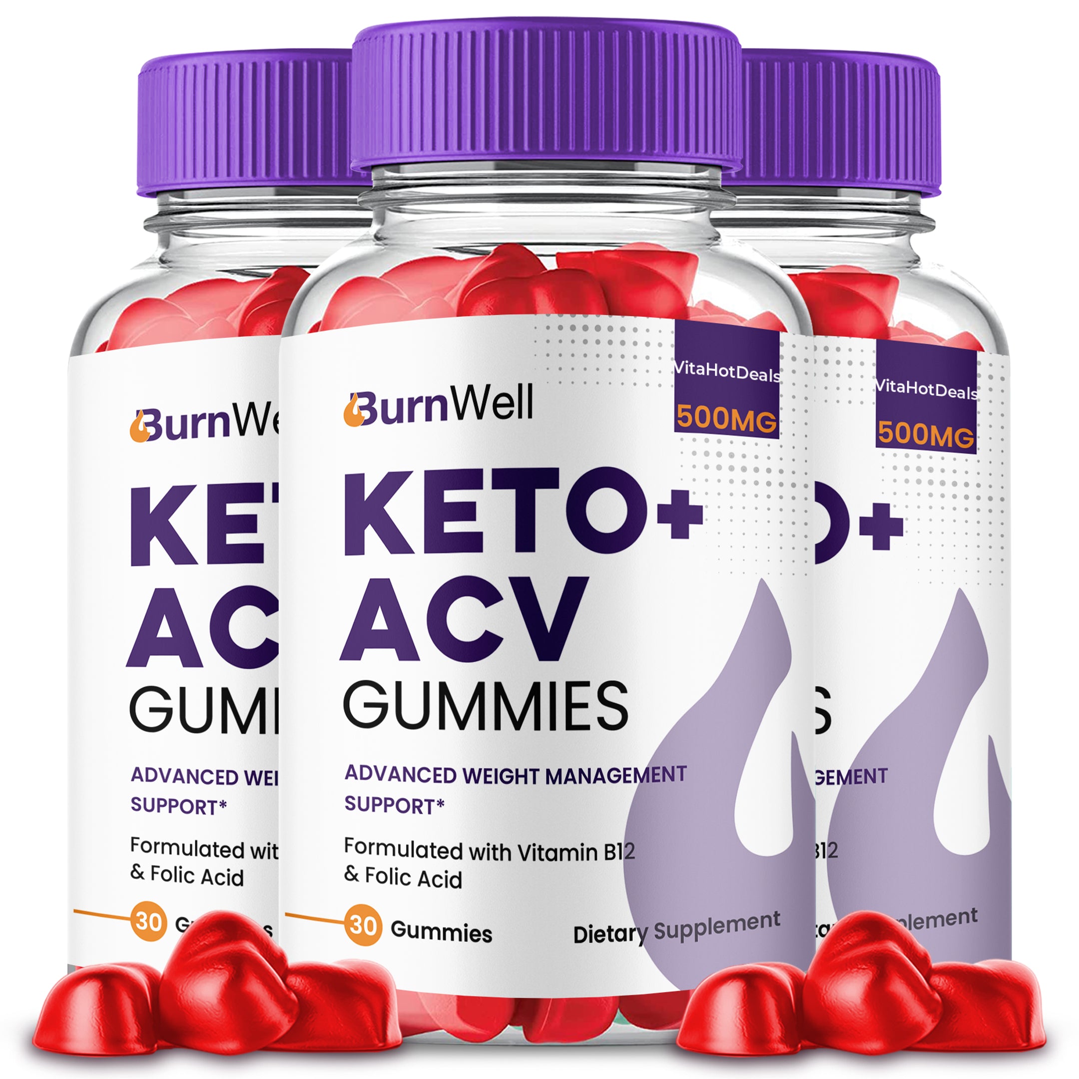 Burn Well Keto ACV Gummies (3 Pack)