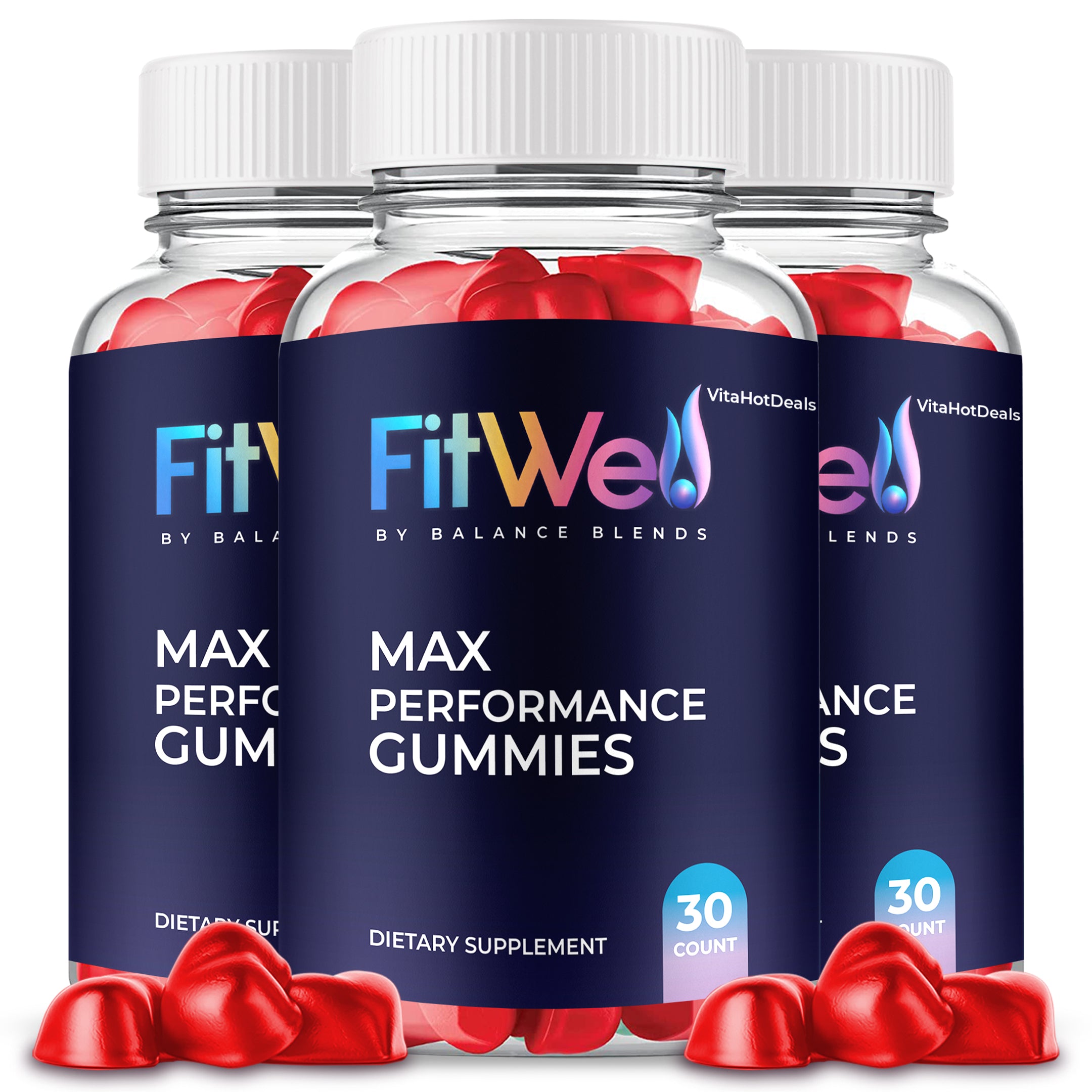 FitWell Max Performance Gummies (3 Pack)