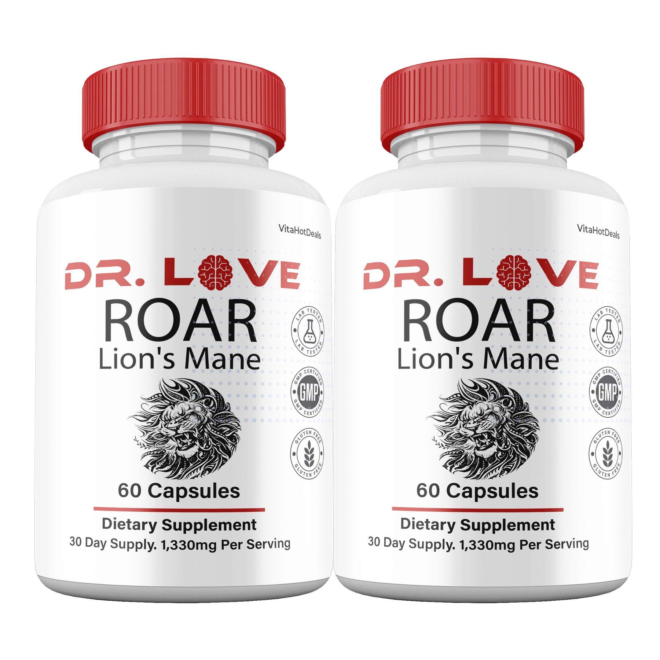 Dr. Love Roar Lion’s Mane Capsules (2 Pack)