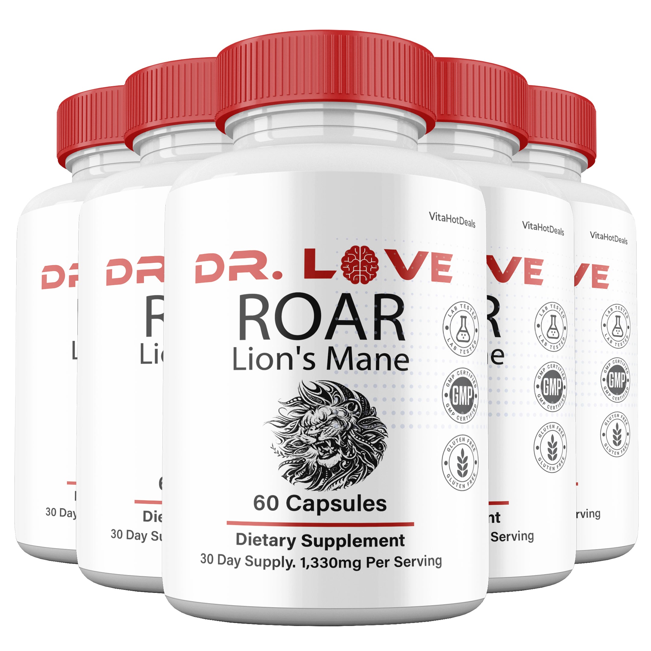 Dr. Love Roar Lion’s Mane Capsules (5 Pack)