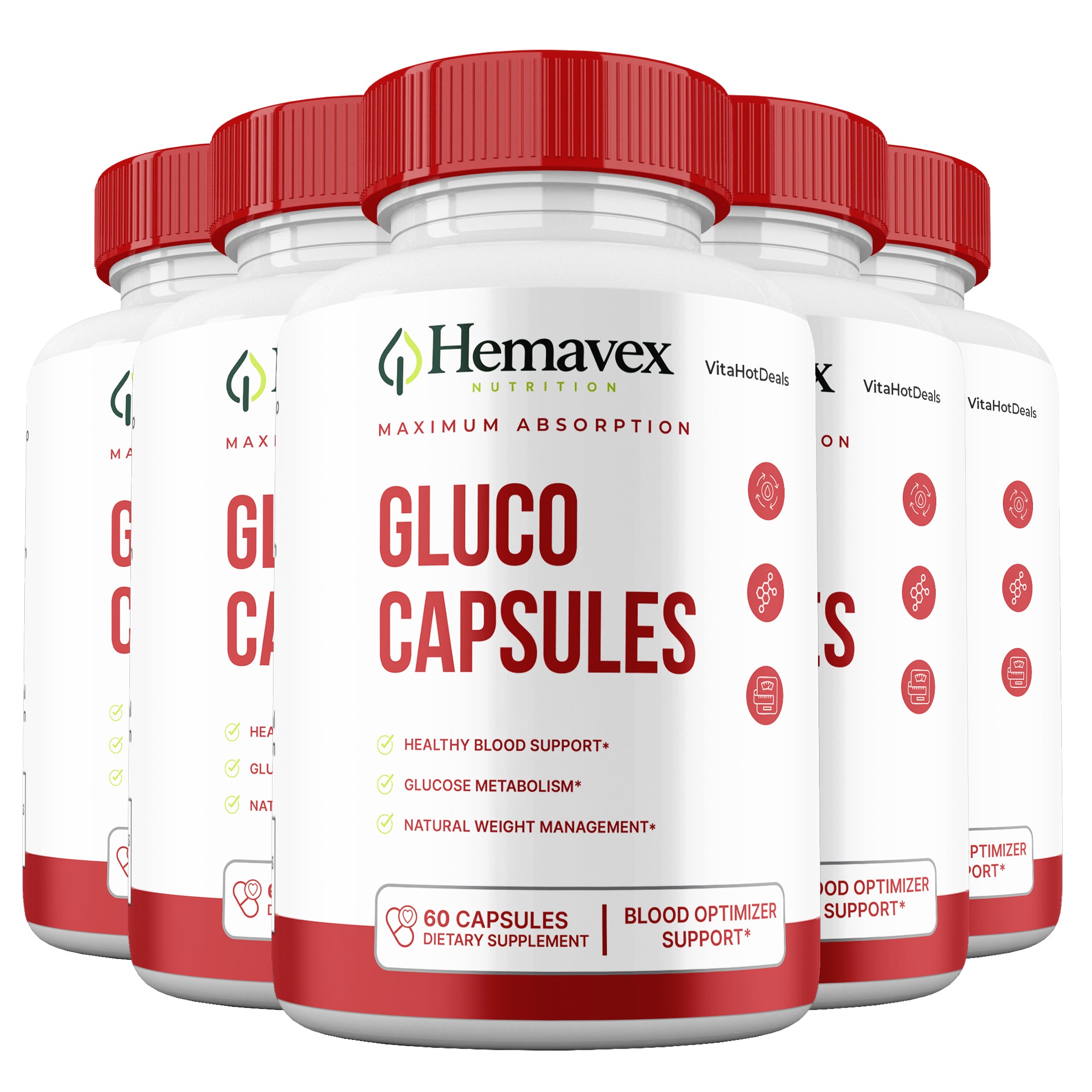 Hemavex Gluco Capsules (5 Pack)