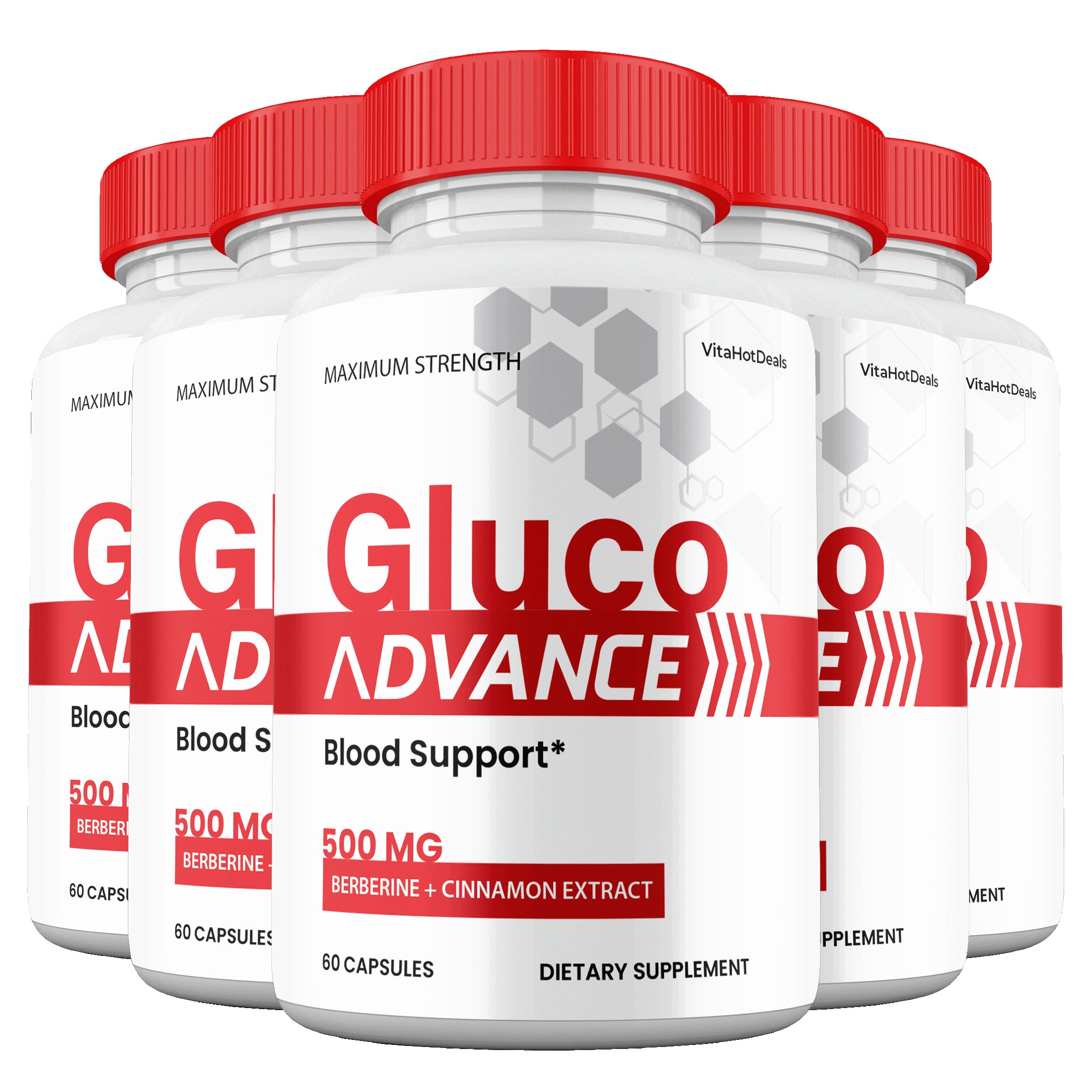 Gluco Advance Blood Support Capsules (5 Pack)