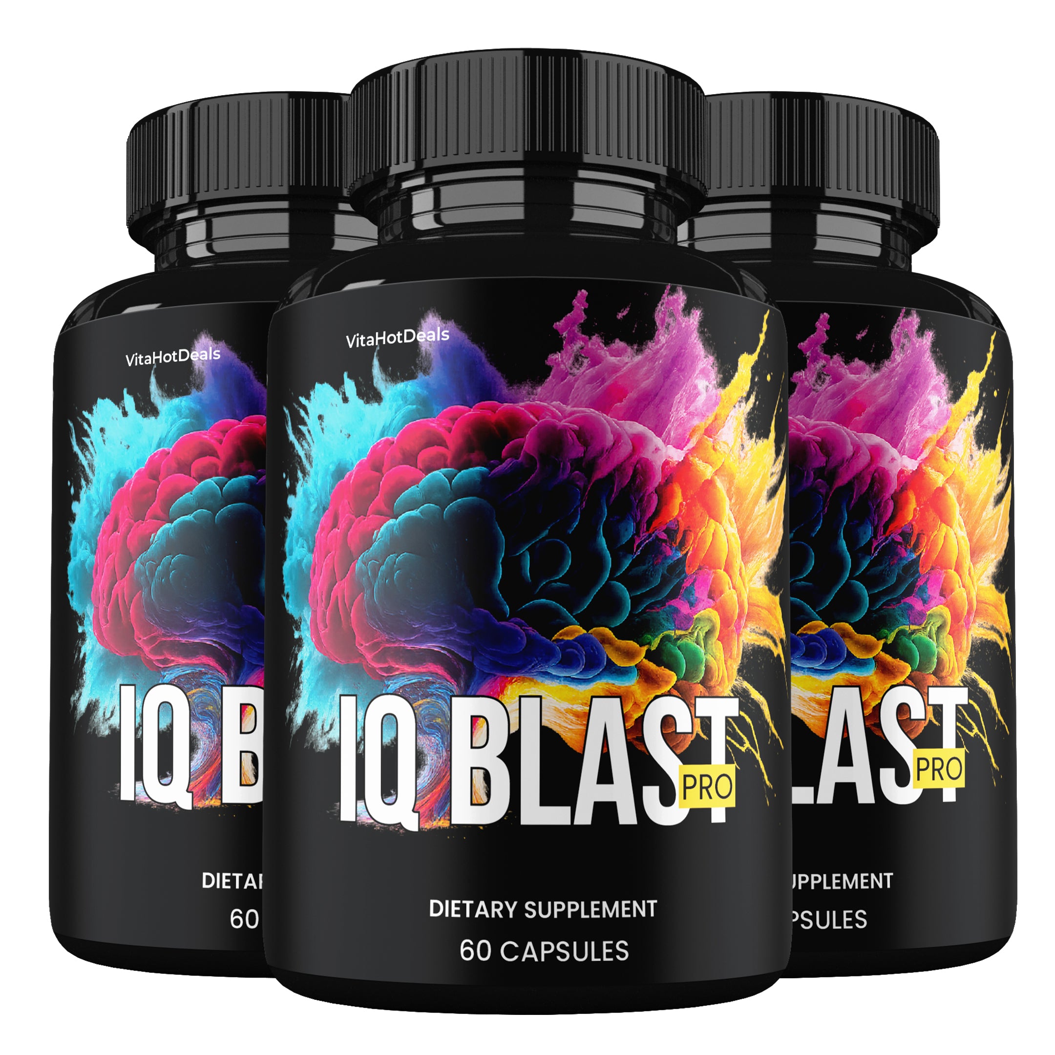 IQ Blast Pro Supports Healthy Brain Capsules (3 Pack)