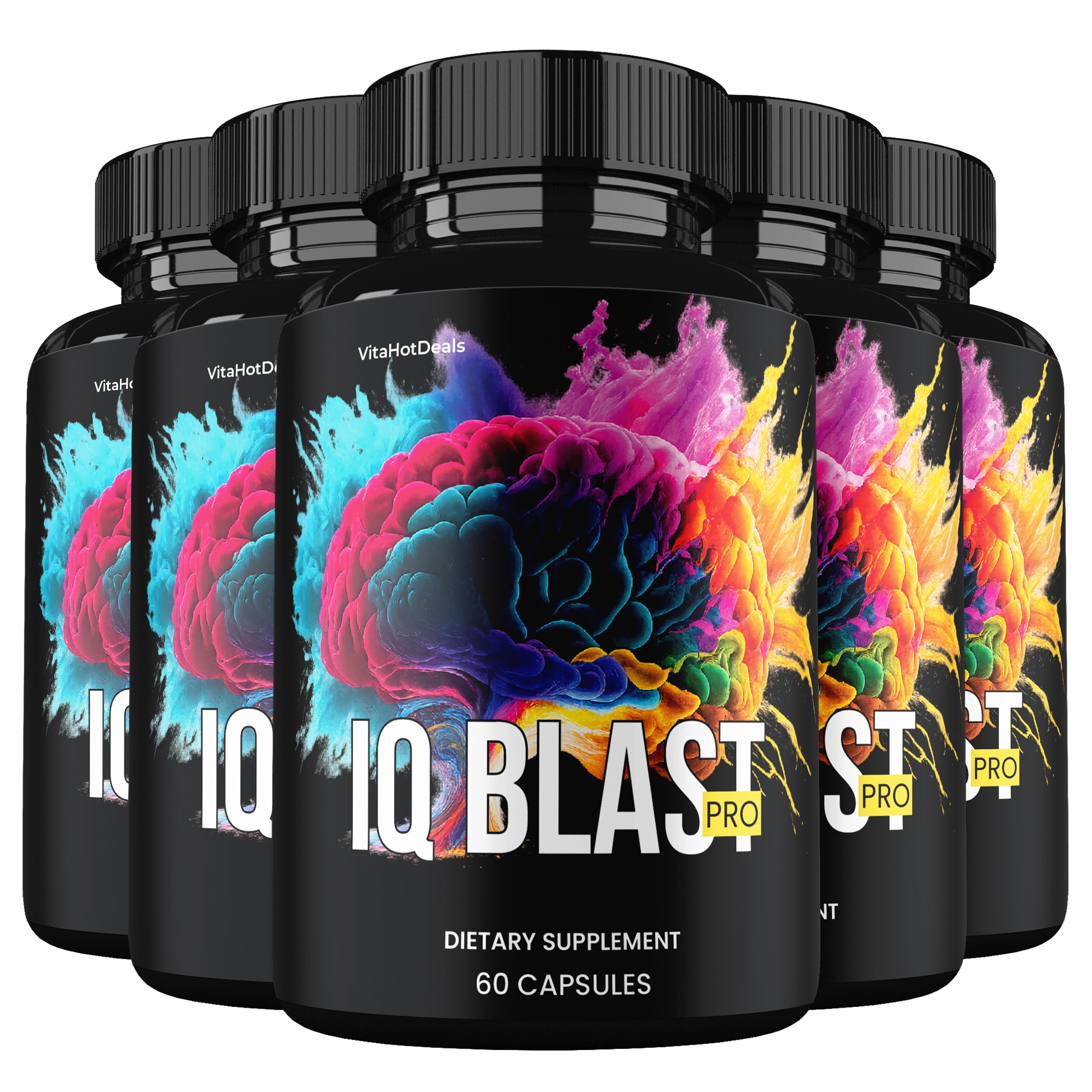 IQ Blast Pro Supports Healthy Brain Capsules (5 Pack)