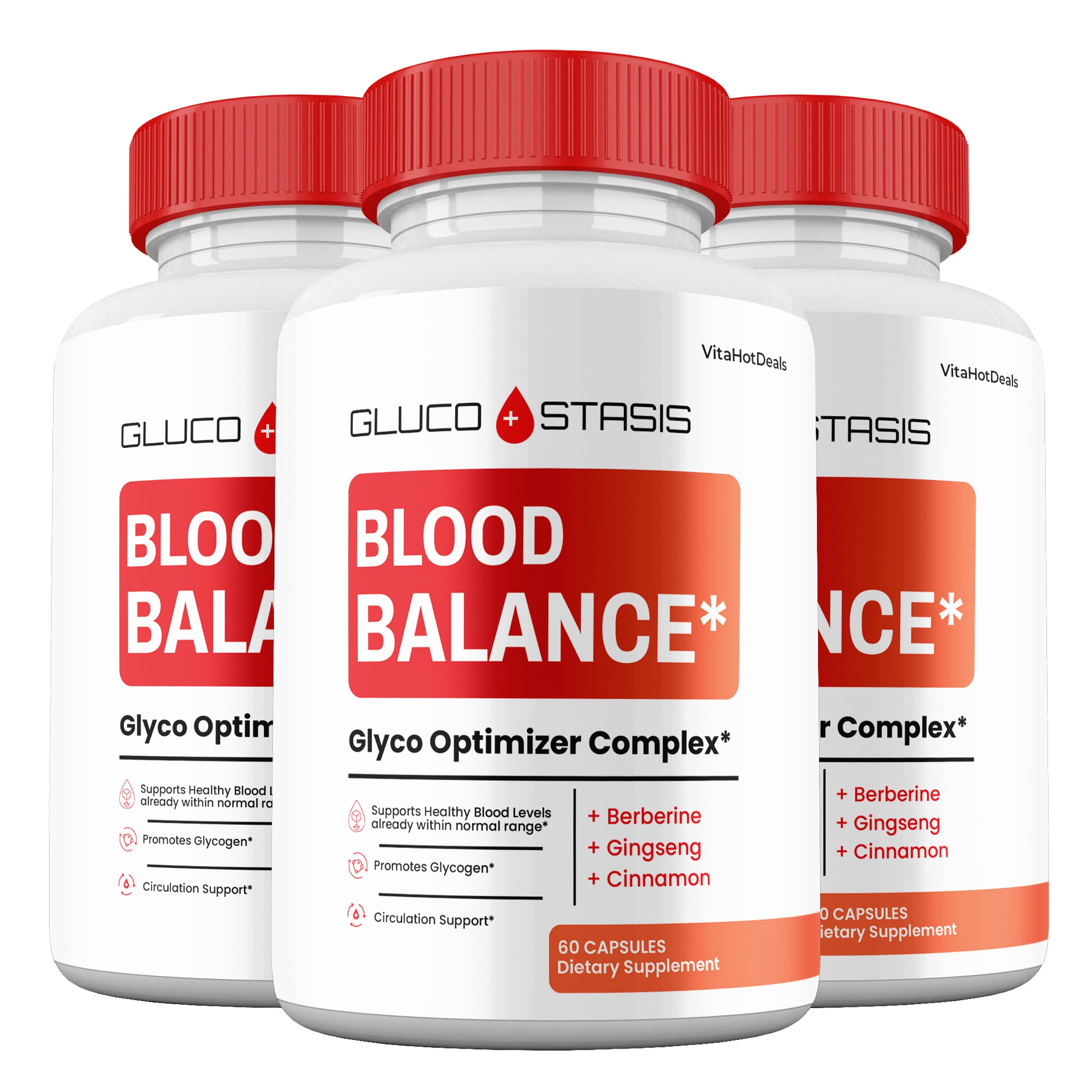 Gluco+ Stasis Glycogen Support Capsules (3 Pack)