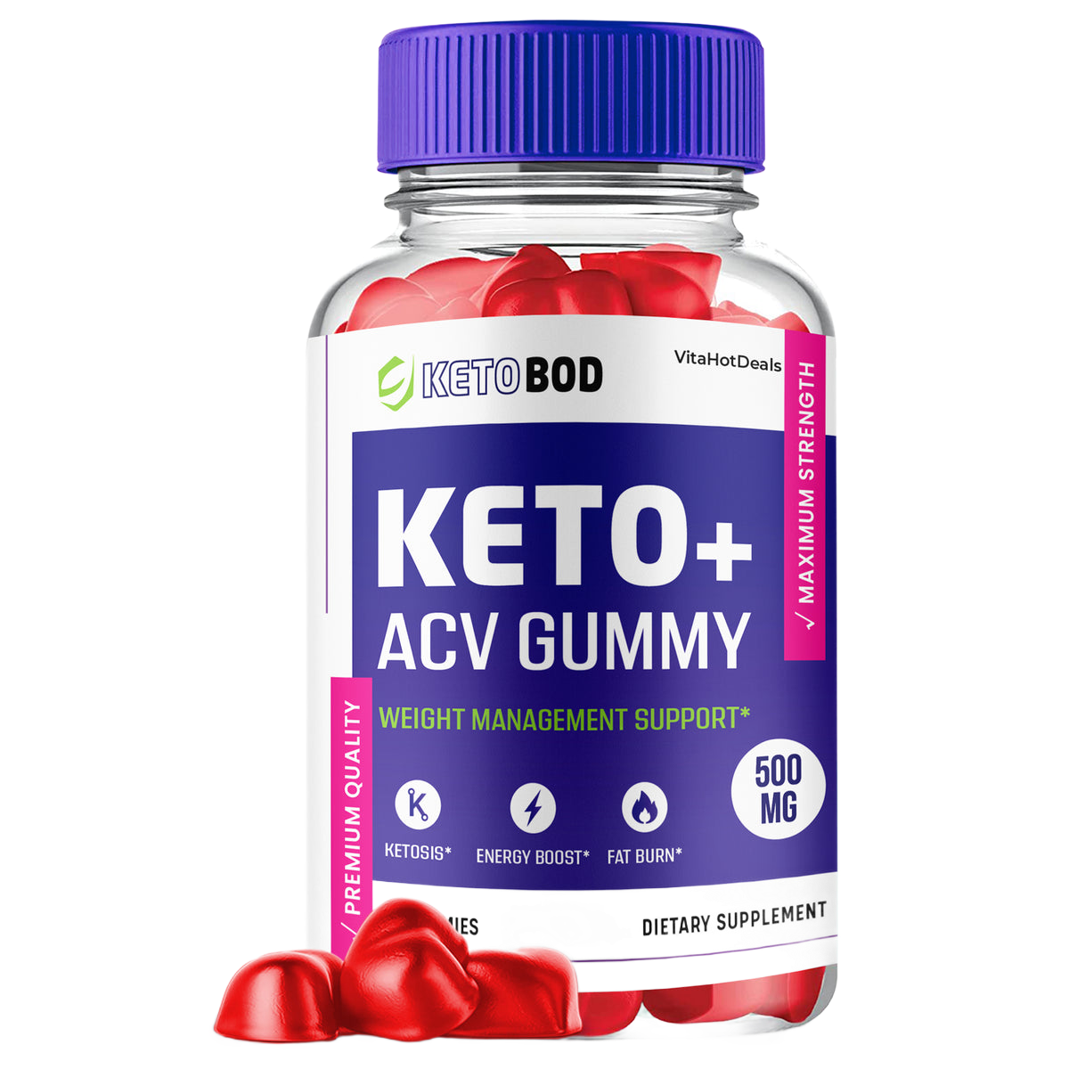KetoBod Keto ACV Gummies (1 Pack)