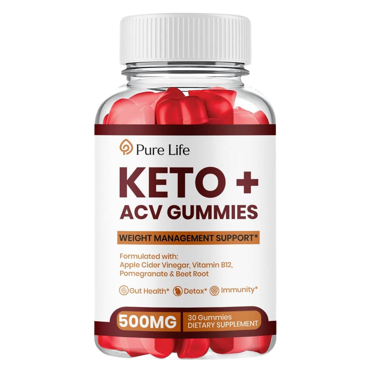 (1 Pack) Pure Life Keto ACV Gummies