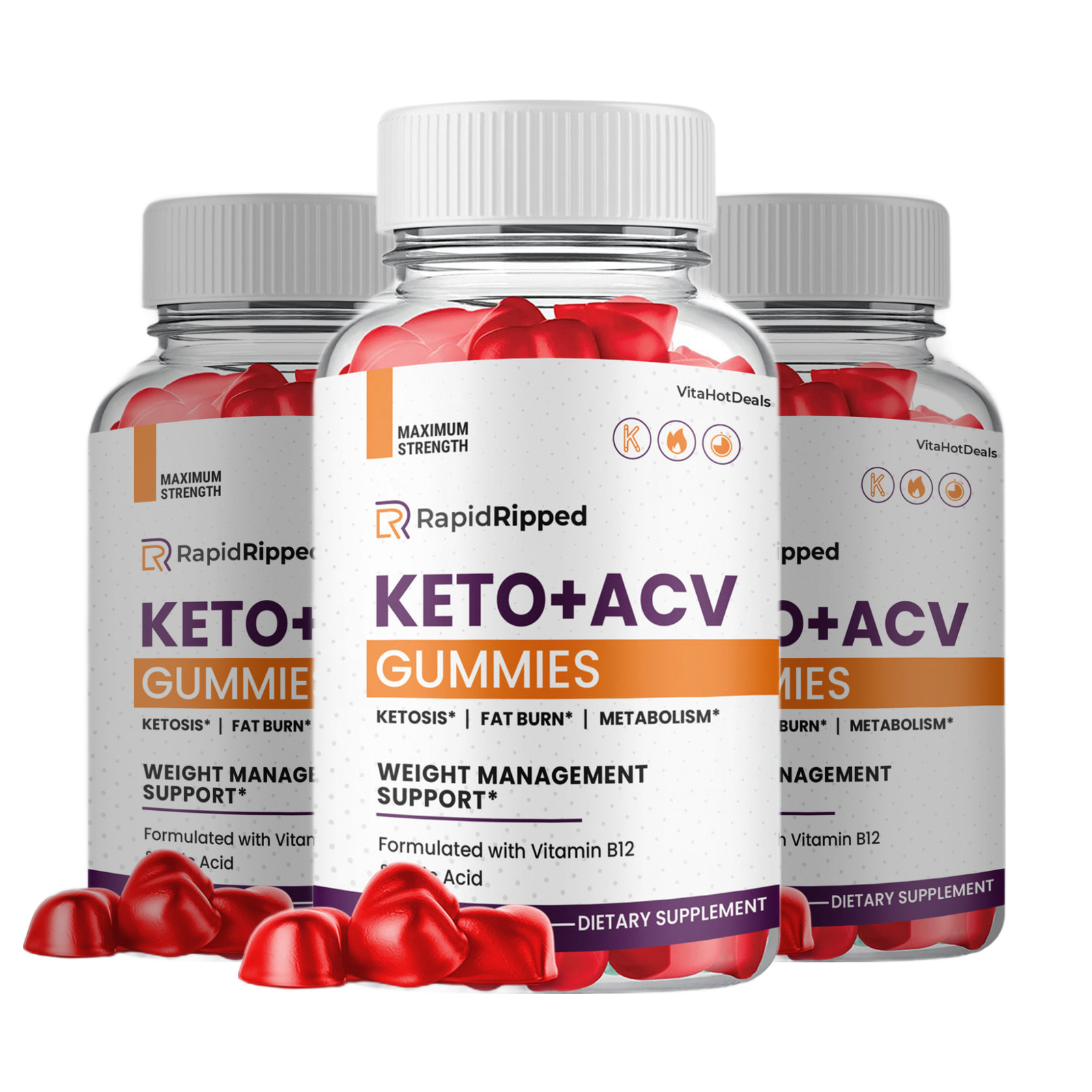 Rapid Ripped Keto ACV Gummies (5 Pack)