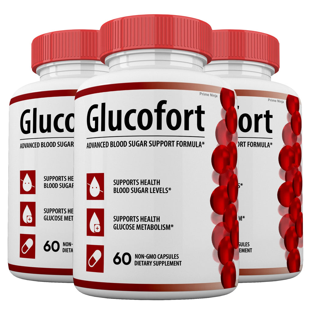 (3 pack) Glucofort Blood Sugar Support Capsules - Vita Hot Deals
