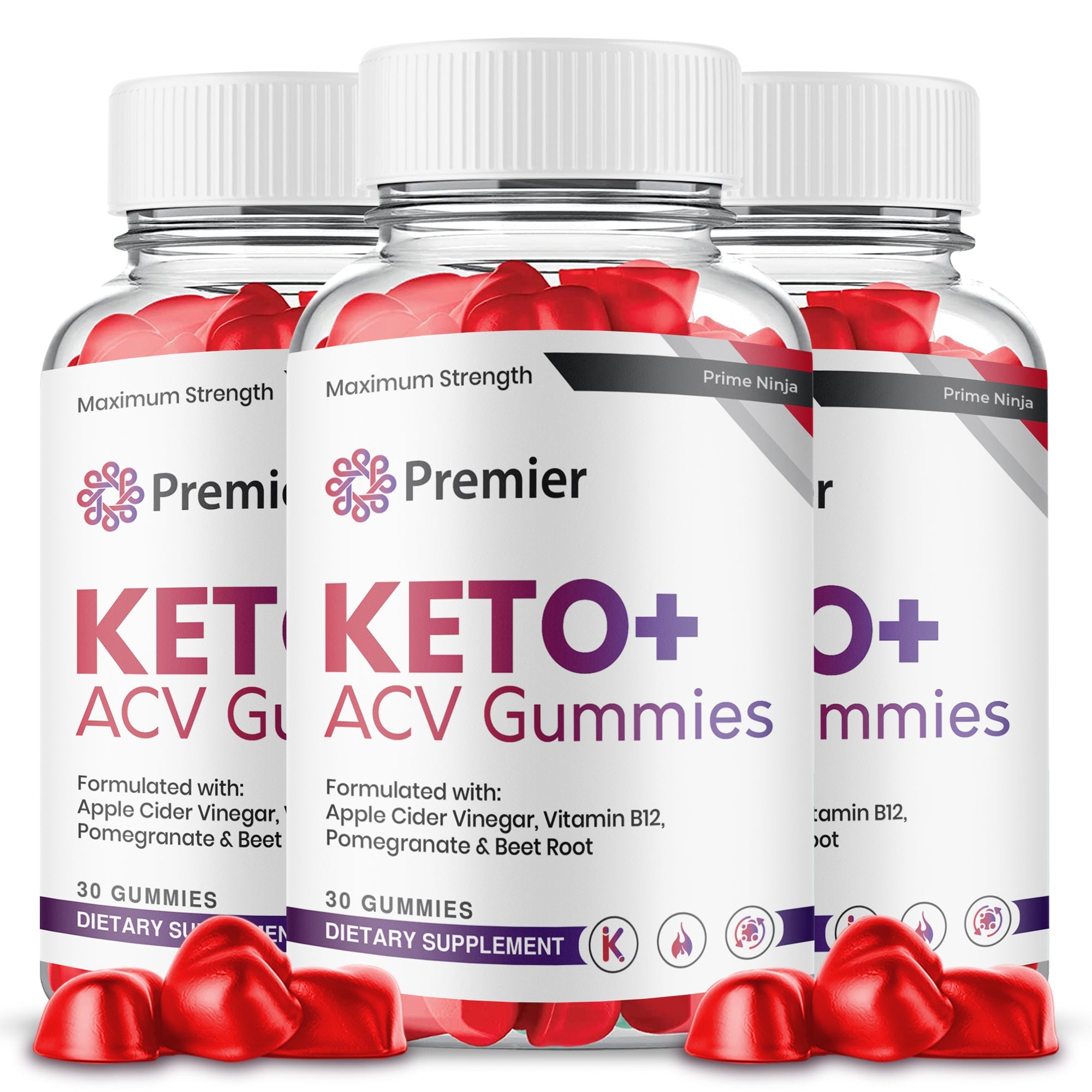 (3 Pack) Premier Keto ACV Gummies - Vita Hot Deals