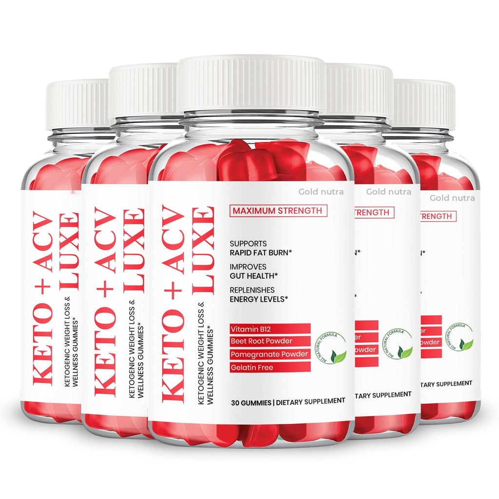 (5 Pack) Keto Luxe Gummies - Gold Nutra