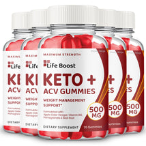 (5 pack) Life Boost Keto ACV Gummies - Vita Hot Deals