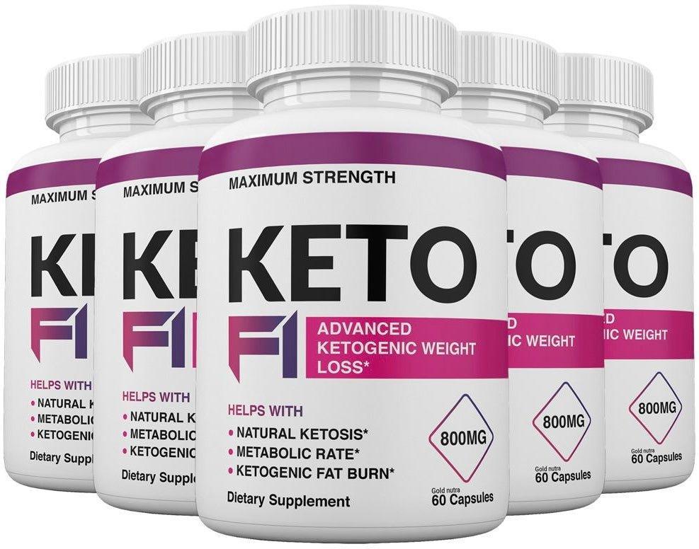 (5 Pack) Official Keto F1 - Gold Nutra