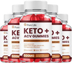(5 Pack) Pure Life Keto ACV Gummies - Vita Hot Deals