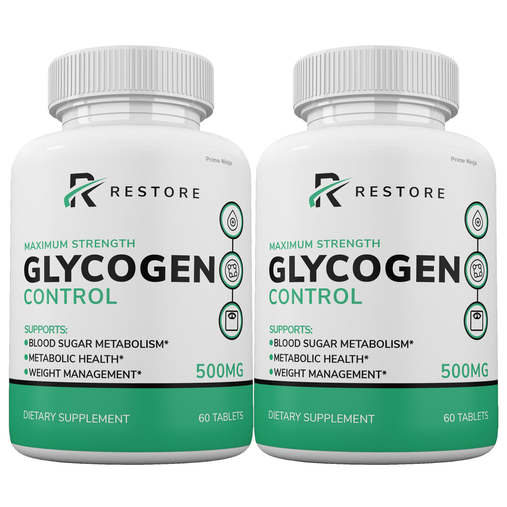 Restore Glycogen Control Blood Flow Support (2 Pack) - Vita Hot Deals