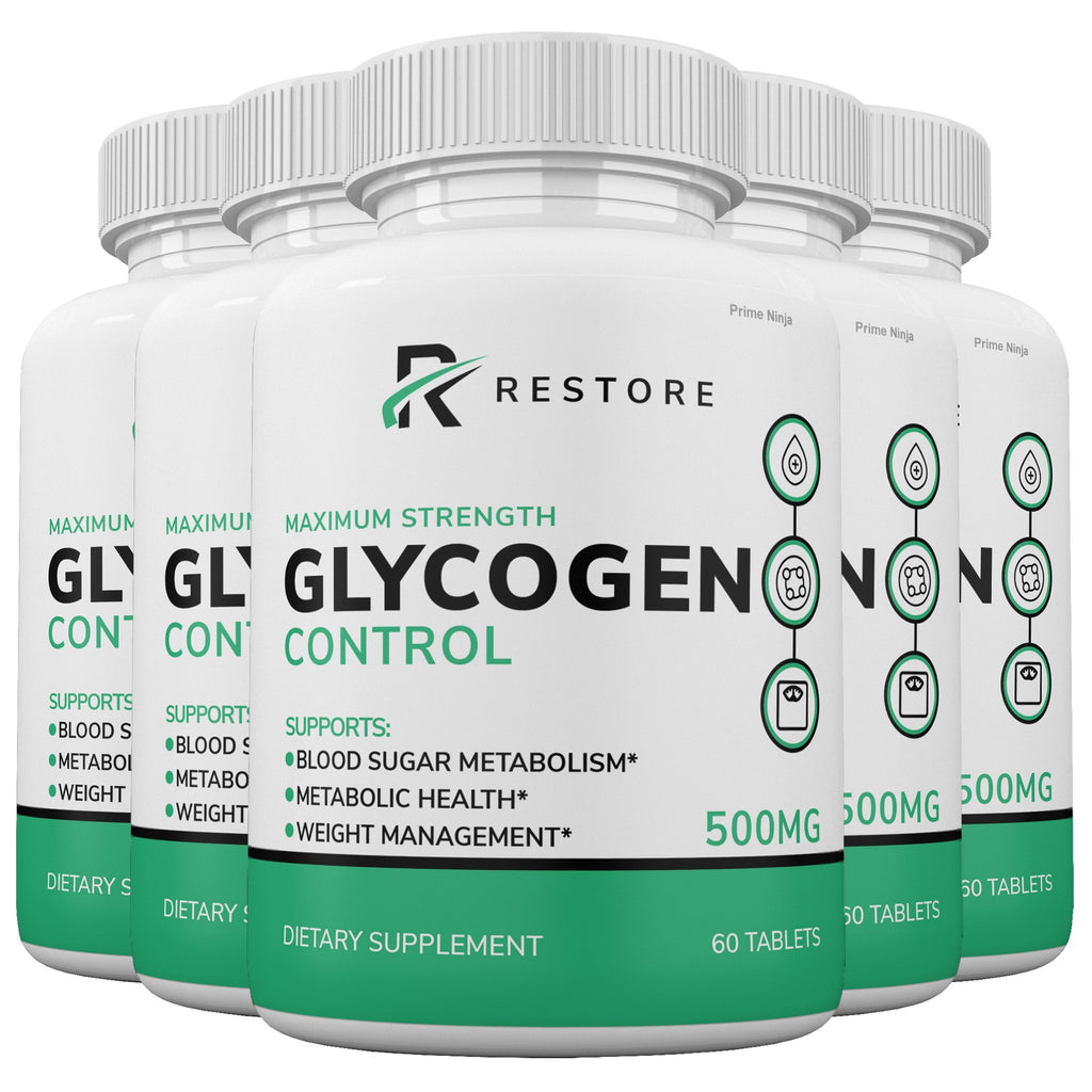 Restore Glycogen Control Blood Flow Support (5 Pack) - Vita Hot Deals