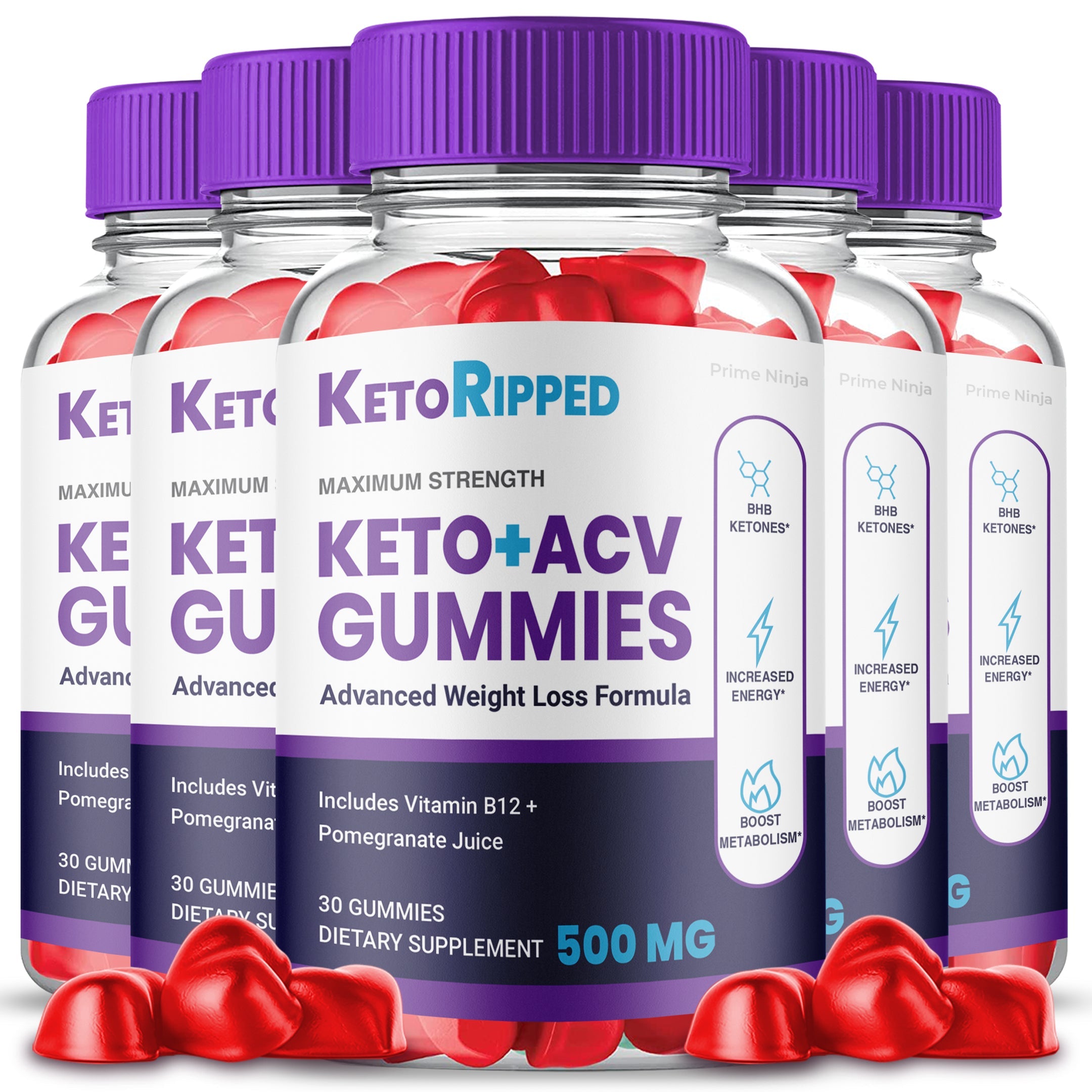 Ripped Keto ACV Gummies (5 Pack) - Vita Hot Deals